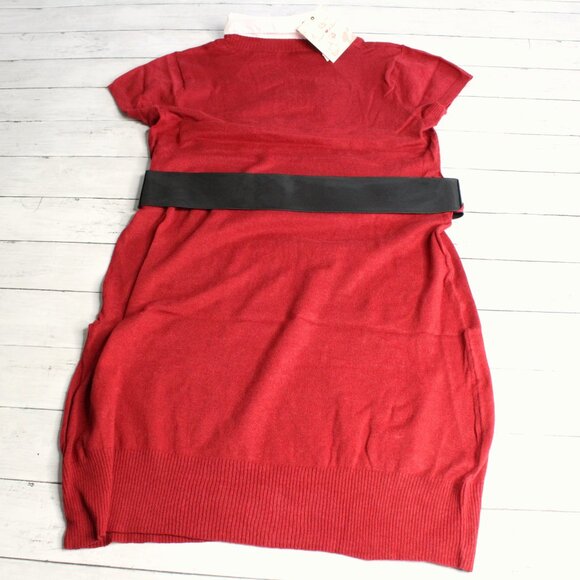 Derek Heart Vintage Tunic Sweater Plus Size 3X Short Sleeve Belted - Picture 6 of 6